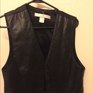 Black Button Vest